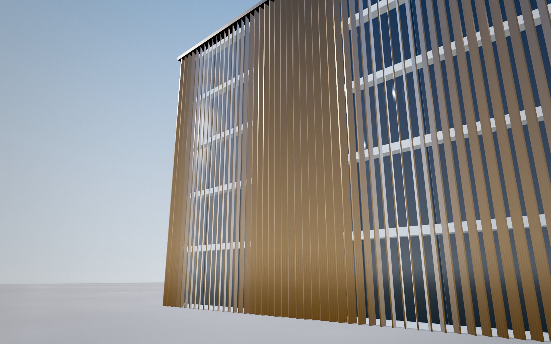 Visualisation 3D d’illustration — Façades